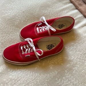 Red Vans men’s size 10